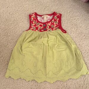 Matilda Jane girl butterfly Red and Green tunic tank top